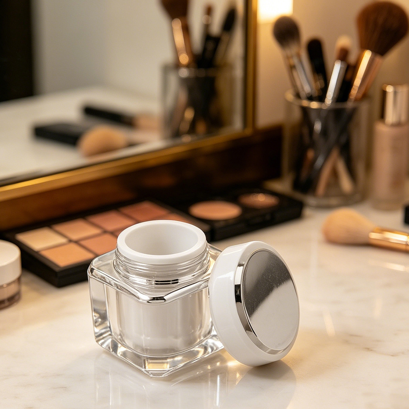 Luxury Skincare Packaging - مجموعة زجاجات فاخرة قابلة لإعادة التعبئة