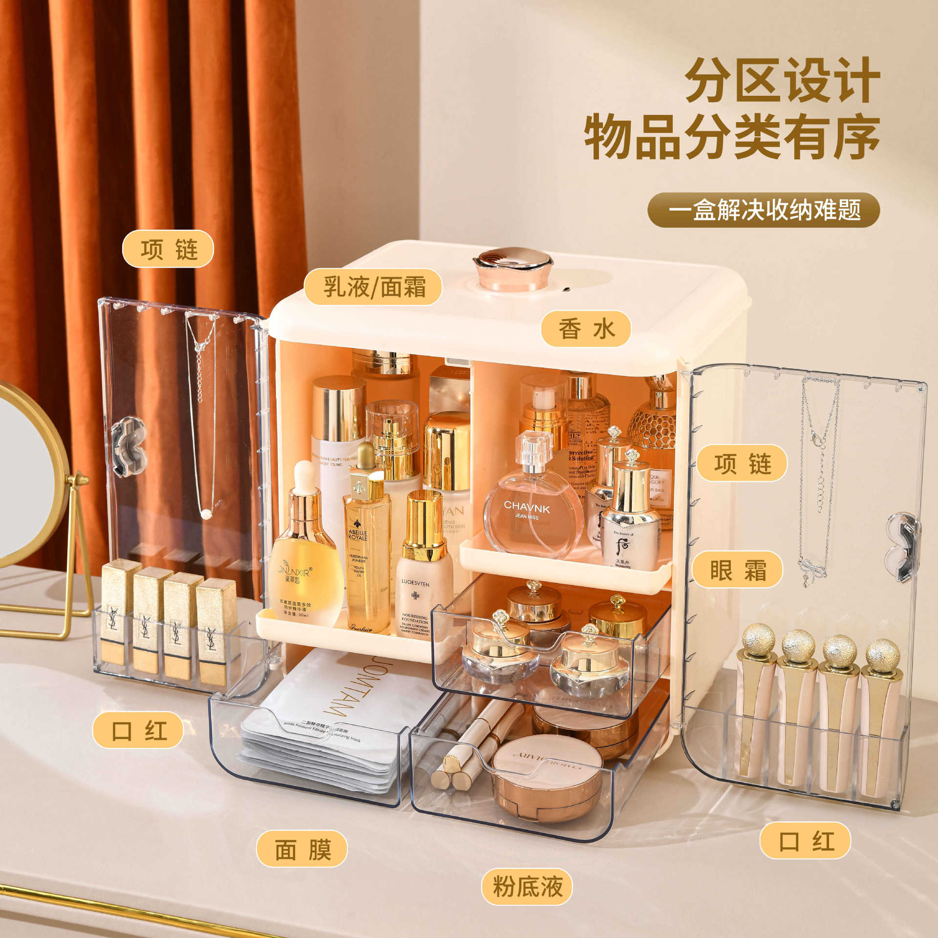 صندوق تخزين مستحضرات التجميل ا - مراجعة Luxury Skincare Tools وسعره